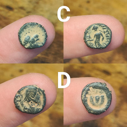 Ancient Roman/Greek minim coins, Genuine tiny coins over 1600 years old - VPUKcoins