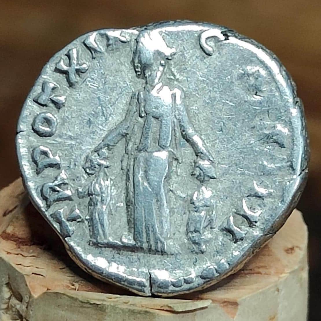 Antoninus Pius Silver Denarius with Pietas reverse, 138-161AD, Ancient roman coin - VPUKcoins