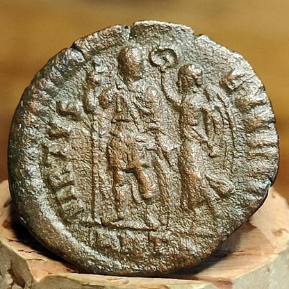Arcadius Roman coin with Victory reverse, 4th century ancient Follis AE3 - VPUKcoins
