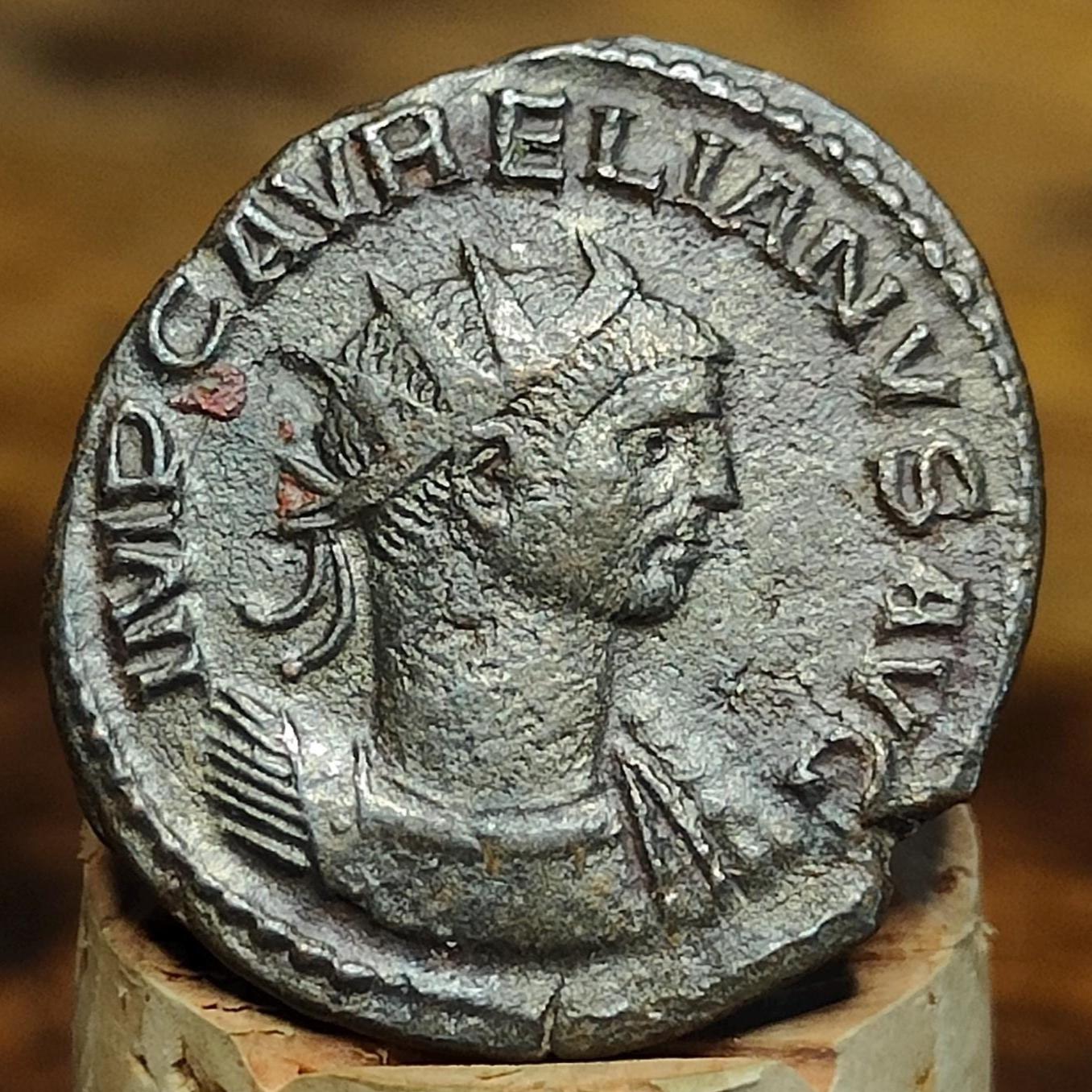 Aurelian Antoninianus with wreath reverse, ancient Roman double denarius coin - VPUKcoins