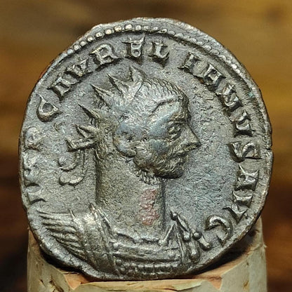 Aurelian Antoninianus with wreath reverse, ancient Roman double denarius coin - VPUKcoins