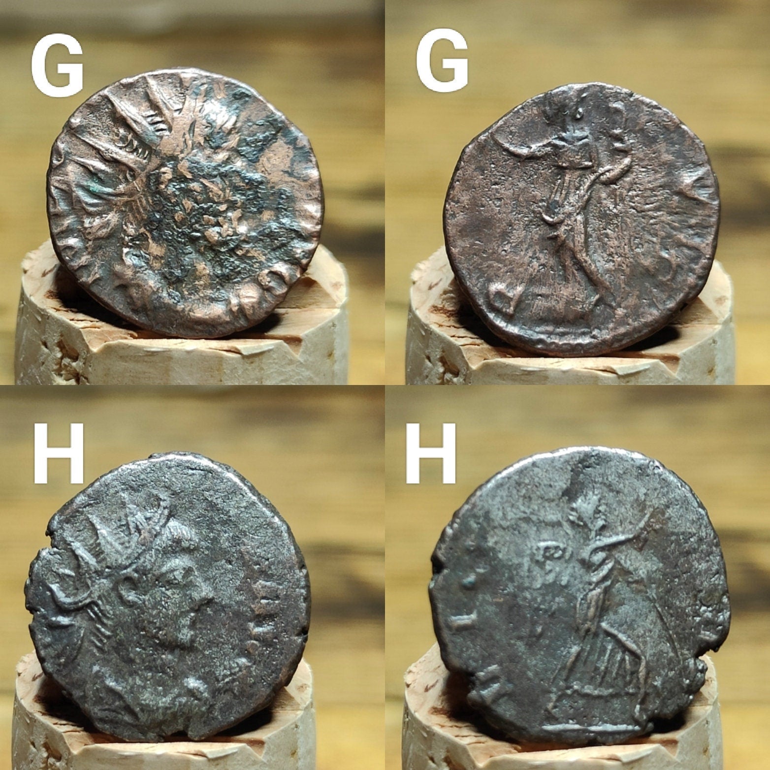 Barbarous Radiate Roman coins AE3, 3rd century ancient Antoninianus - VPUKcoins