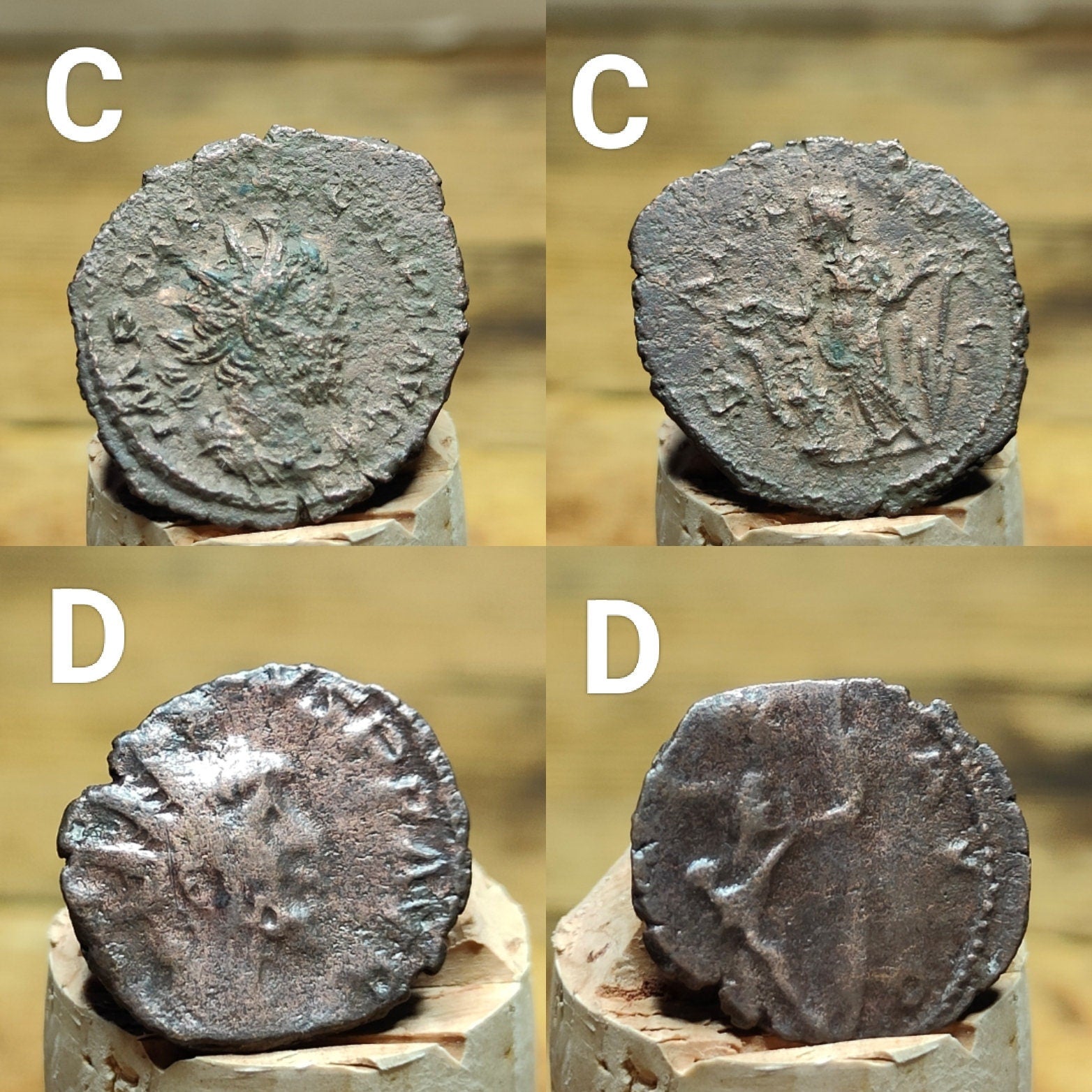 Barbarous Radiate Roman coins AE3, 3rd century ancient Antoninianus - VPUKcoins