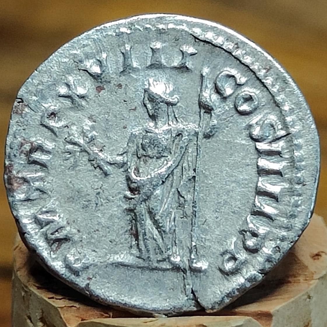 Caracalla Silver Denarius with Pax reverse, Ancient roman coin - VPUKcoins