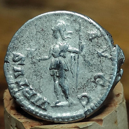 Caracalla Silver Denarius with Virtus reverse, Ancient roman coin - VPUKcoins