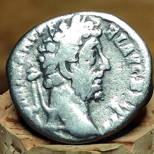 Commodus Silver Denarius with Fides reverse, Ancient roman coin - VPUKcoins