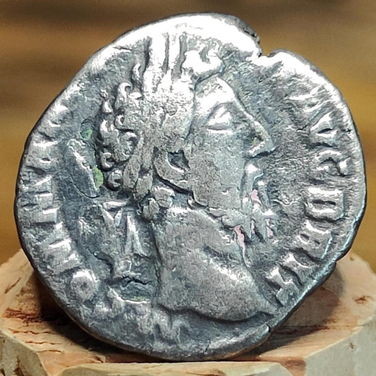 Commodus Silver Denarius with Fortuna reverse, Ancient roman coin - VPUKcoins