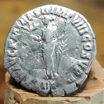 Commodus Silver Denarius with Hilaritas reverse, Ancient roman coin - VPUKcoins