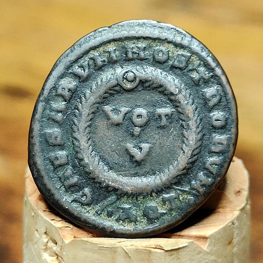 Constantine II coin, high grade ancient roman Nummus with votive reverse - VPUKcoins
