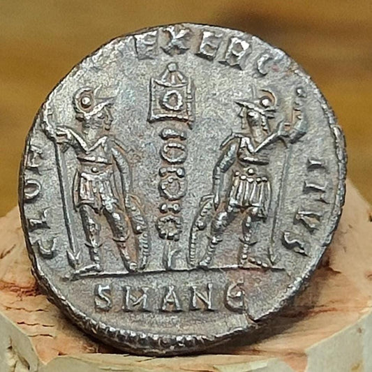 Constantine II coin with Soldiers reverse, high grade ancient roman Nummus - VPUKcoins