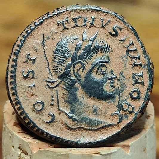 Constantine II coin with votive reverse, high grade ancient roman Nummus - VPUKcoins