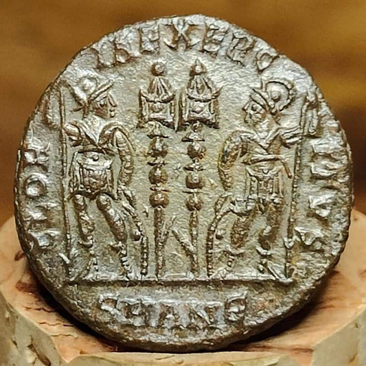 Constantine II Roman coin with Soldiers reverse, AE3, high grade ancient Nummus - VPUKcoins