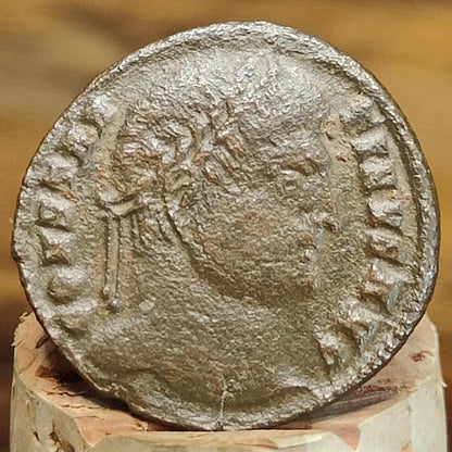 Constantine the great Roman coin with camp gate reverse, 4th century ancient nummus AE3 - VPUKcoins