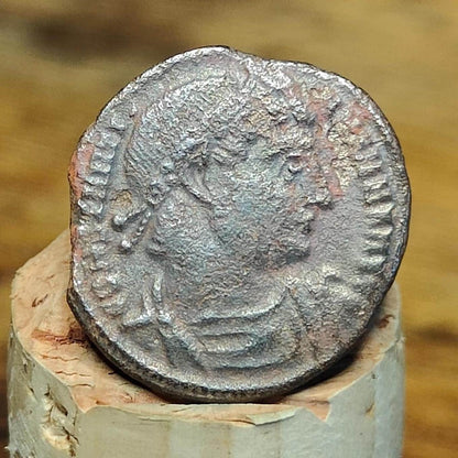 Constantine the great Roman coin with soldiers reverse, 4th century ancient nummus AE3 - VPUKcoins