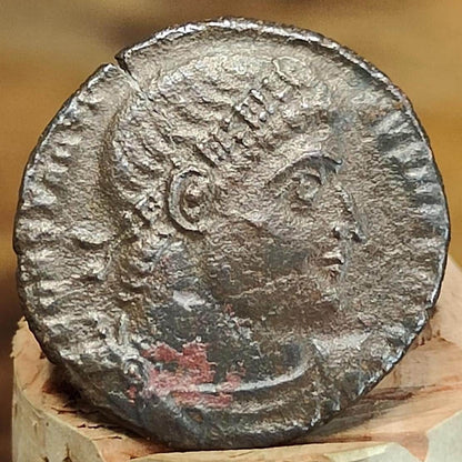 Constantine the great Roman coin with soldiers reverse, 4th century ancient nummus AE3 - VPUKcoins