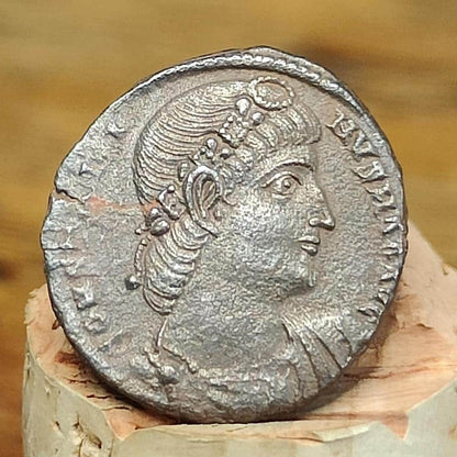 Constantine the great Roman coin with soldiers reverse, 4th century ancient nummus AE4 - VPUKcoins