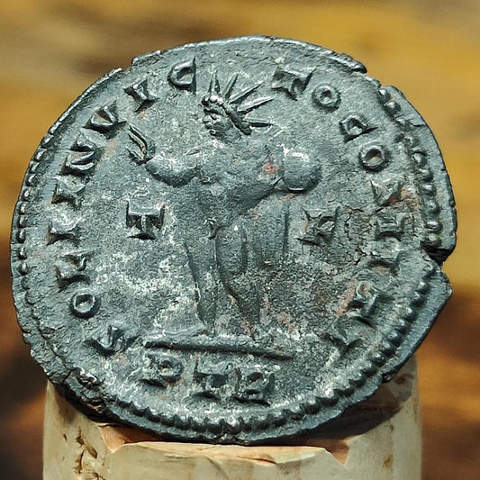Constantine the great Roman coin with sun god reverse, 4th century ancient nummus AE2 - VPUKcoins