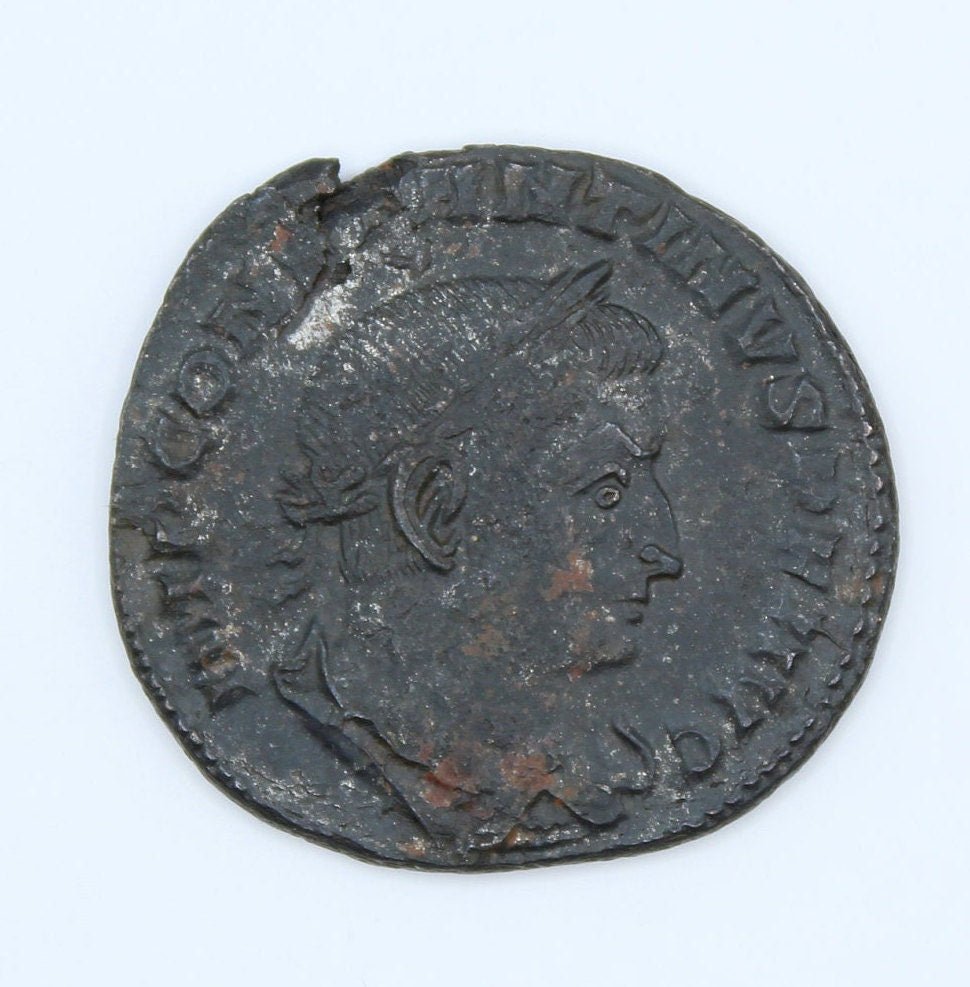 Constantine the great Roman coin with sun god reverse, 4th century ancient nummus AE3 - VPUKcoins
