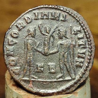 Constantius I Antoninianus with Jupiter reverse, 3rd century ancient Roman coin - VPUKcoins