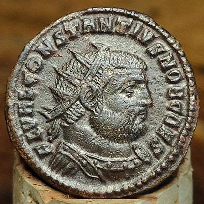 Constantius I Antoninianus with Jupiter reverse, 3rd century ancient Roman coin - VPUKcoins