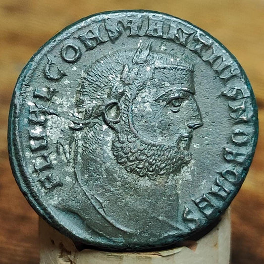 Constantius I Roman coin with Genius reverse, AE1 3rd century ancient follis - VPUKcoins