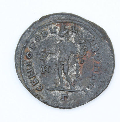 Constantius I Roman coin with god Genius reverse, 3rd century ancient follis AE1 - VPUKcoins
