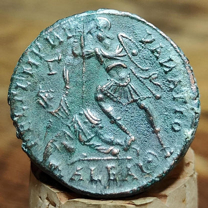 Constantius II Maiorina with fallen horseman reverse, ancient Roman coin - VPUKcoins