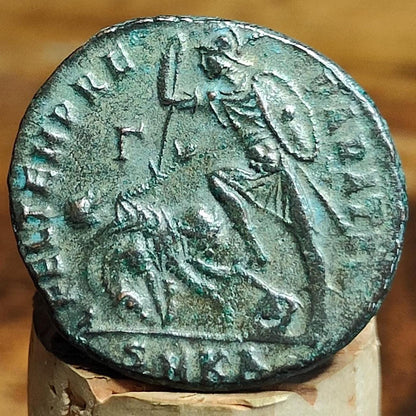Constantius II Maiorina with fallen horseman reverse, high grade ancient Roman coin - VPUKcoins
