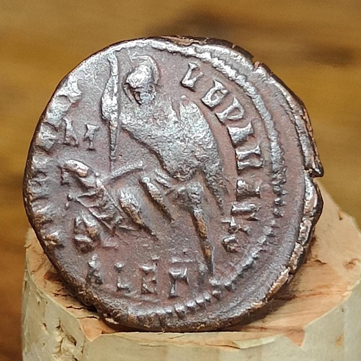 Constantius II Roman coin with fallen horseman reverse, high grade ancient Nummus - VPUKcoins