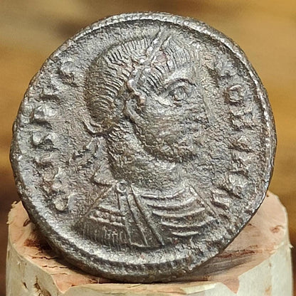 Crispus Roman coin with captives reverse, ancient Nummus - VPUKcoins