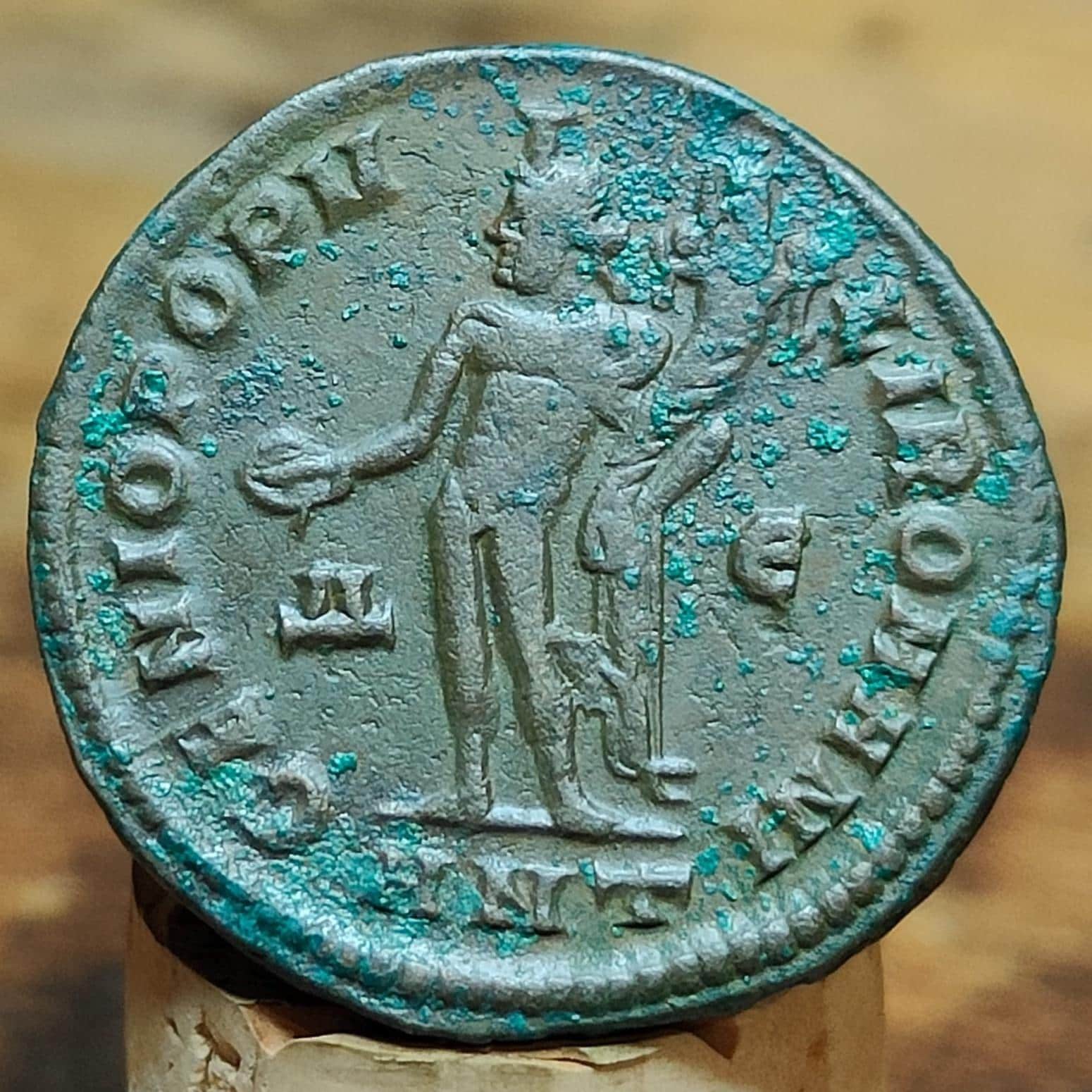 Diocletian Roman coin with god Genius reverse, ancient Follis - VPUKcoins