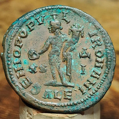 Diocletian Roman coin with god Genius reverse, ancient Follis - VPUKcoins