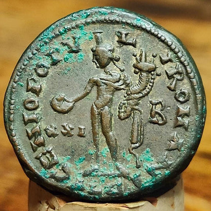 Diocletian Roman coin with god Genius reverse, ancient Follis - VPUKcoins