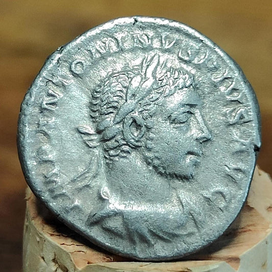 Elagabalus Silver Denarius with Sacrifice reverse, Ancient roman coin - VPUKcoins