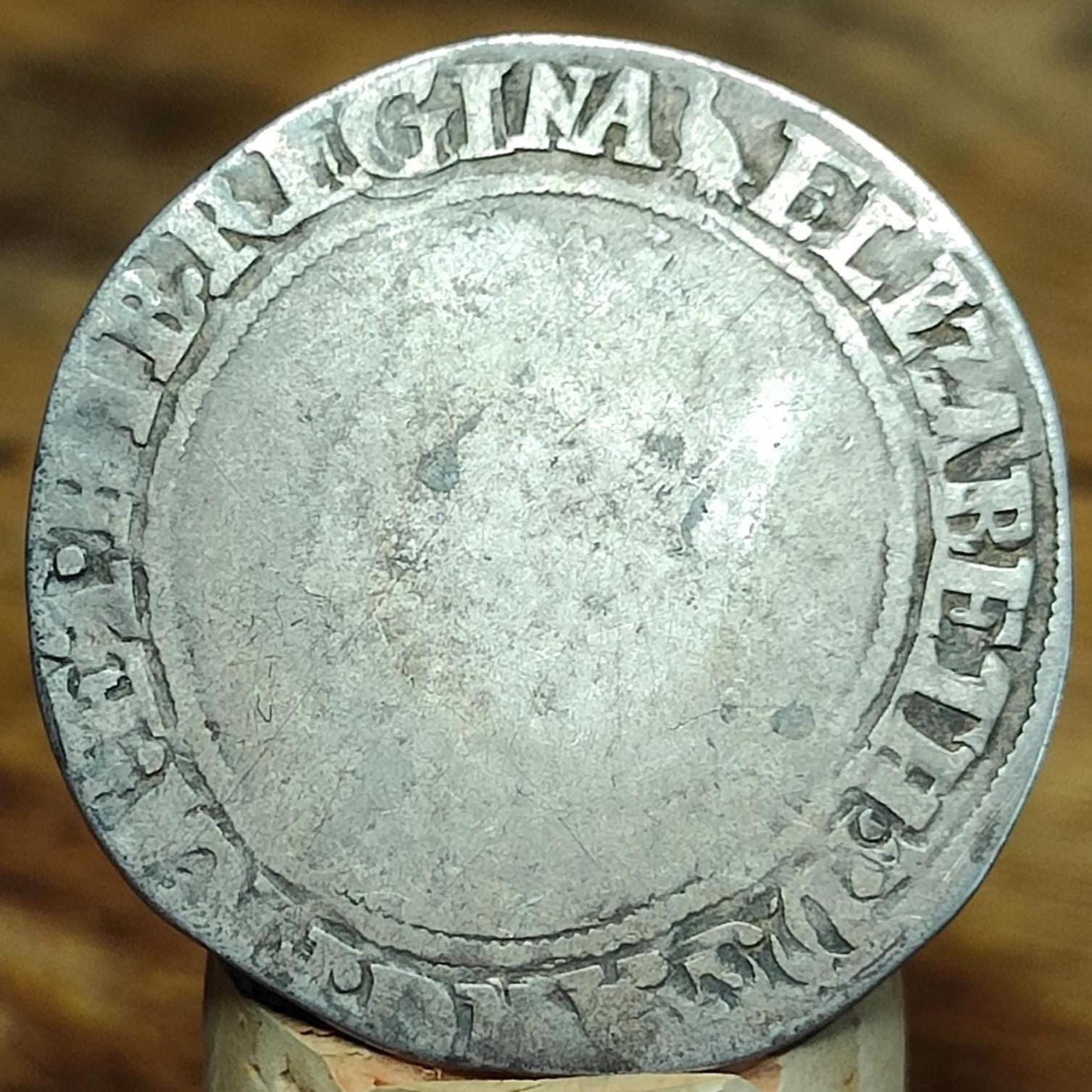 Elizabeth I Tudor hammered silver Shilling coin - VPUKcoins