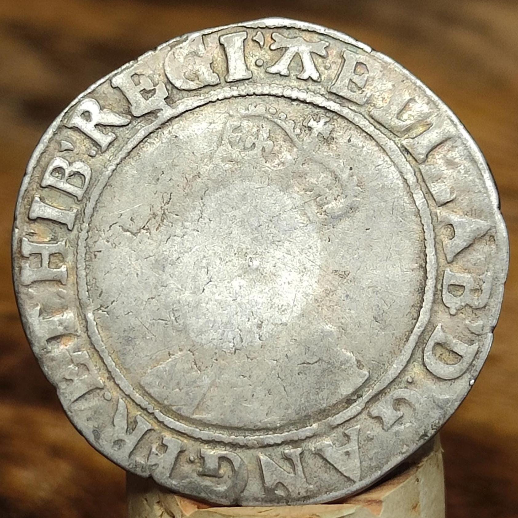Elizabeth I Tudor hammered silver Shilling coin - VPUKcoins