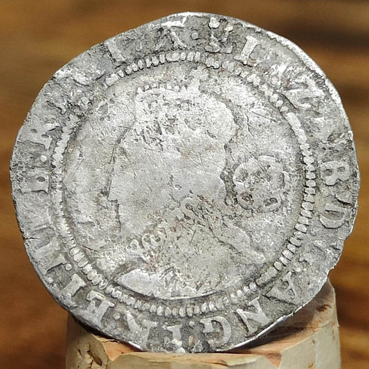 Elizabeth I Tudor hammered silver six pence dated 1583 - VPUKcoins