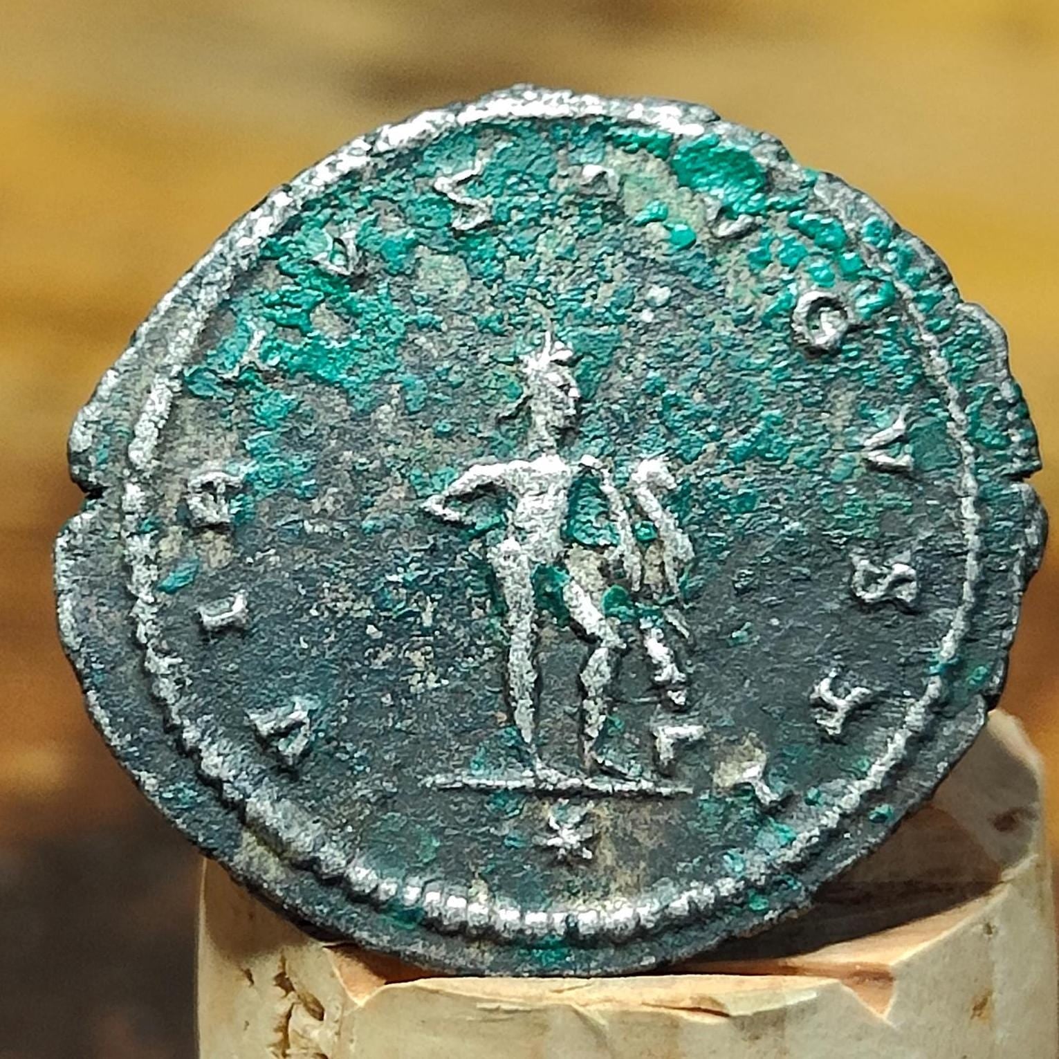 Emperor Gallienus Roman coin, 3rd century ancient Antoninianus, Virtus reverse - VPUKcoins
