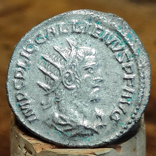 Emperor Gallienus Roman coin Valerian reverse, 3rd century ancient Antoninianus, - VPUKcoins