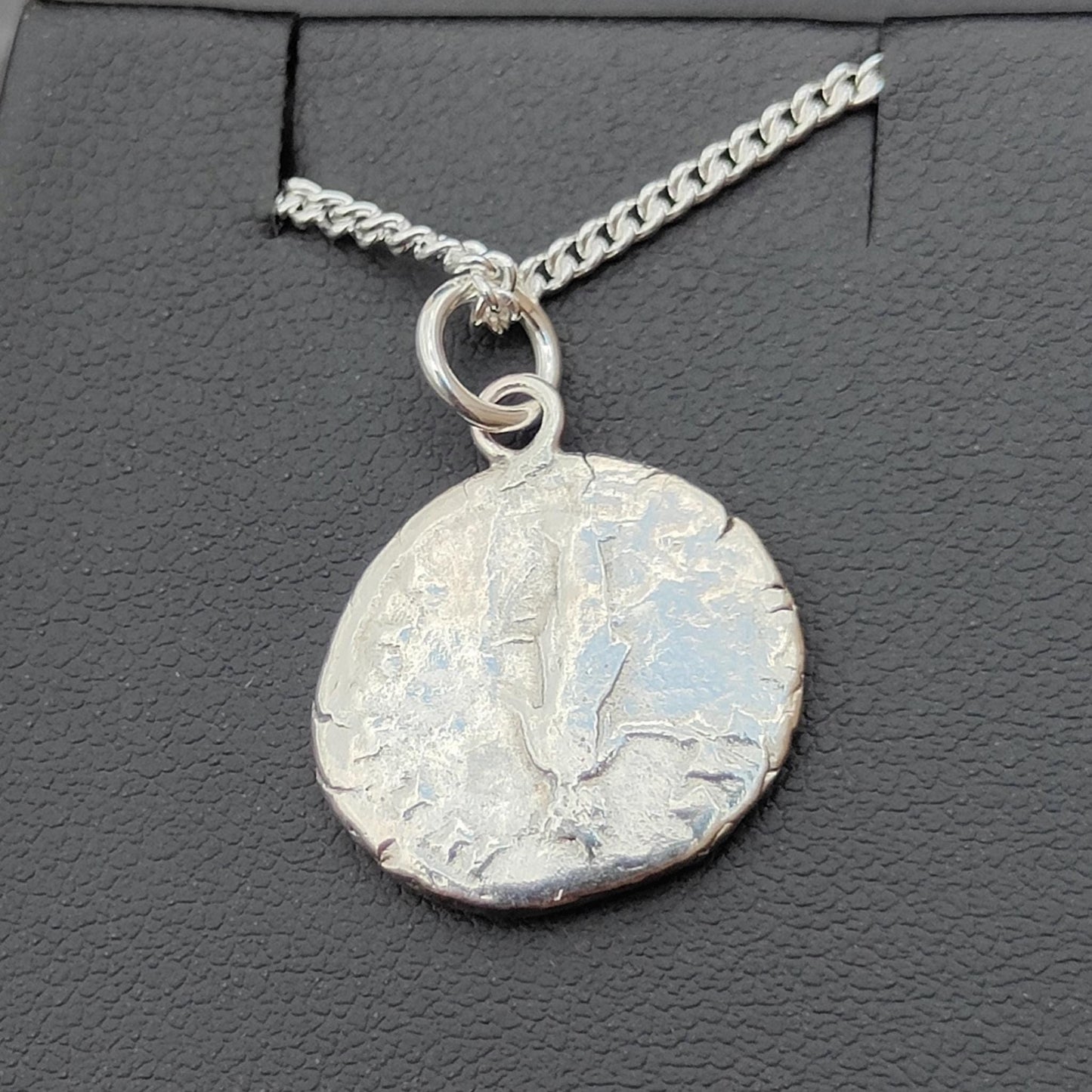 Faustina I Silver Denarius pendant and chain, ancient necklace - VPUKcoins