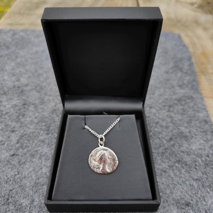 Faustina I Silver Denarius pendant and chain, ancient necklace - VPUKcoins