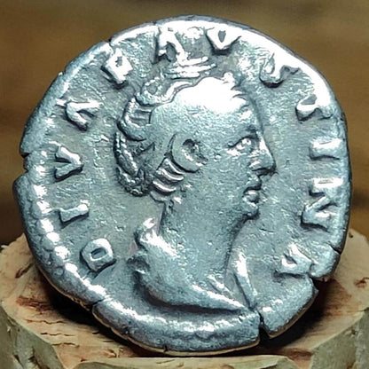 Faustina I Silver Denarius with Ceres reverse, Ancient roman coin - VPUKcoins
