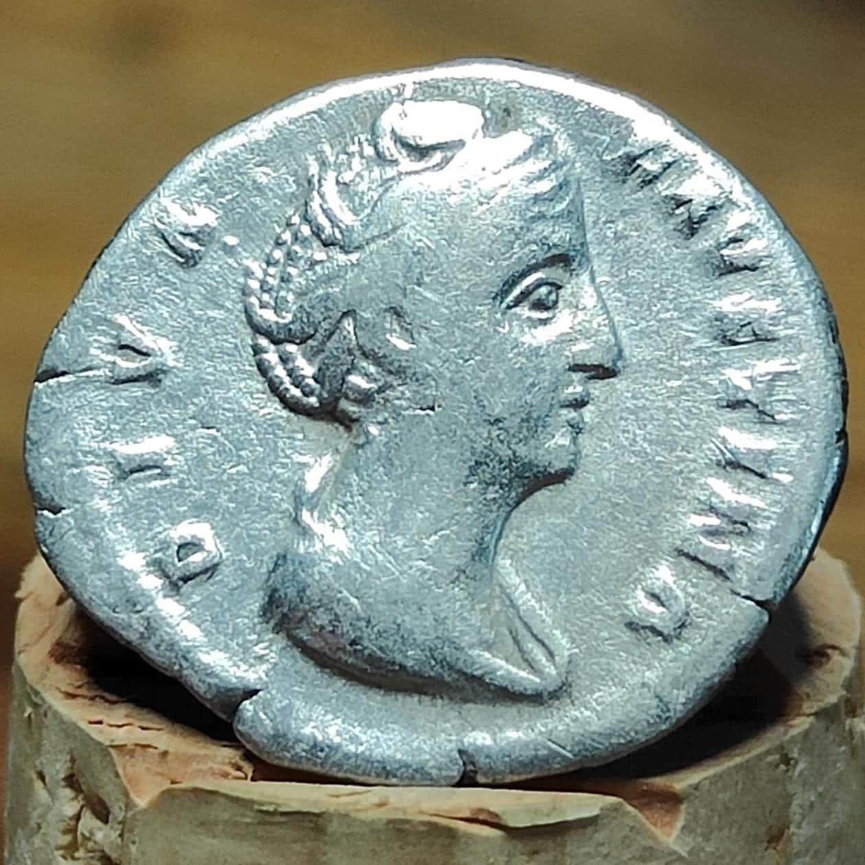 Faustina I with Aeternitas reverse Silver Denarius , Ancient roman coin - VPUKcoins