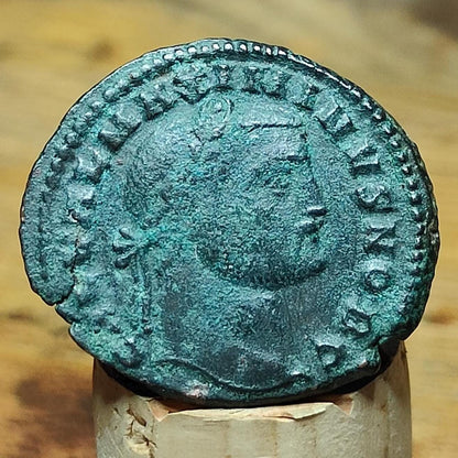 Galerius Maximianus Roman coin with Genius reverse, high grade ancient Follis - VPUKcoins