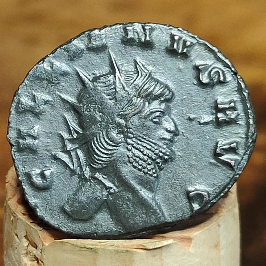 Gallienus Zoo series Antoninianus , Gazelle reverse, 253-268AD, 3rd century ancient Roman coin - VPUKcoins