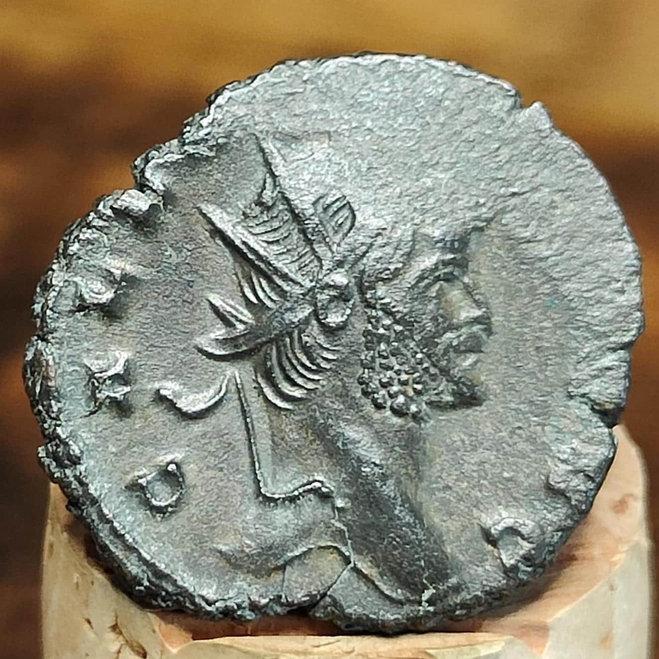 Gallienus Zoo series Roman coin, Oxen reverse, 3rd century ancient Antoninianus - VPUKcoins