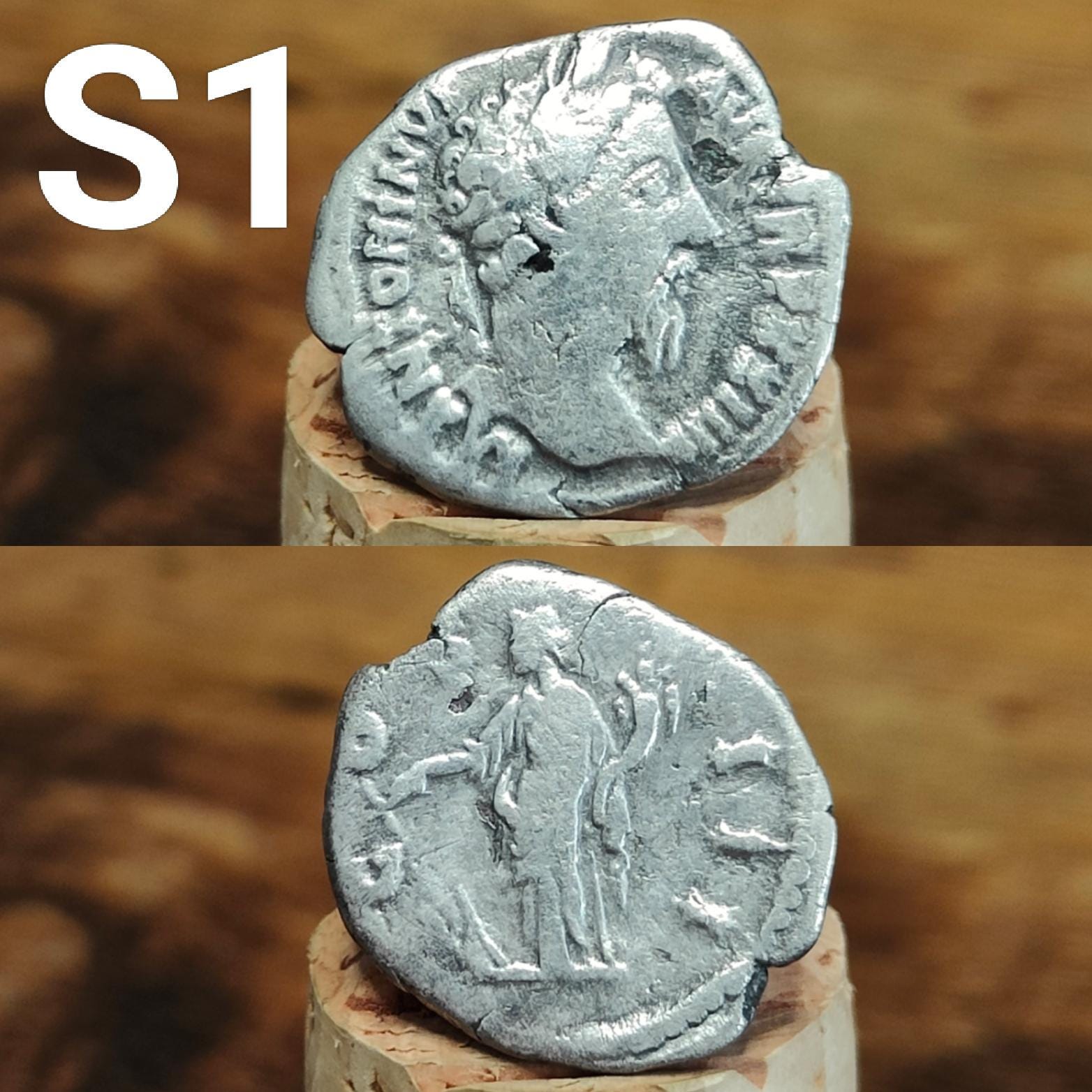Genuine Roman silver Denarii from the 2nd century, ancient coins - VPUKcoins