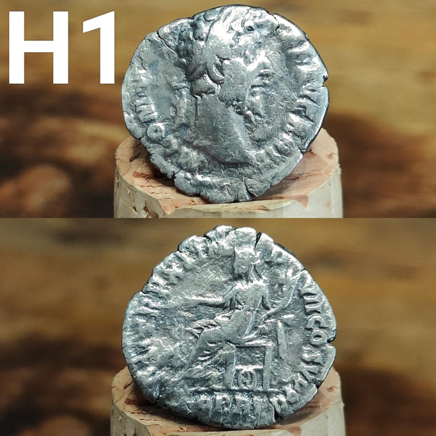 Genuine Roman silver Denarii from the 2nd century, ancient coins - VPUKcoins
