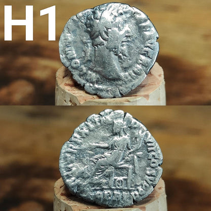 Genuine Roman silver Denarii from the 2nd century, ancient coins - VPUKcoins