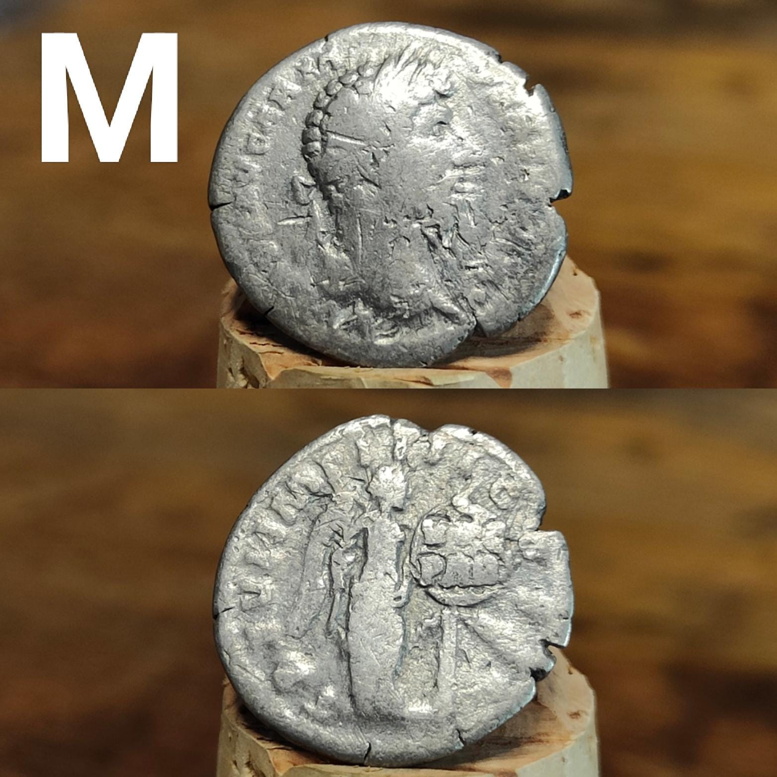 Genuine Roman silver Denarii from the 2nd century, ancient coins - VPUKcoins